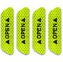 Yellow Car Door Open Reflective Warning Stickers - 4 Pcs