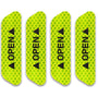 Yellow Car Door Open Reflective Warning Stickers - 4 Pcs