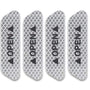 White Car Door Open Reflective Warning Stickers - 4 Pcs