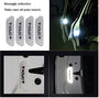 White Car Door Open Reflective Warning Stickers - 4 Pcs