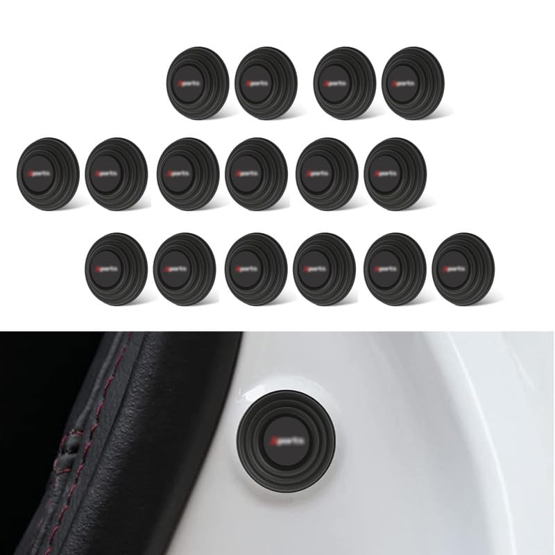 Universal Car Door Shock Absorber Pads - 16 Pcs