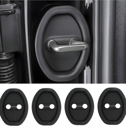 Car Door Lock Protector & Shock Absorber Pads - 4 Pcs