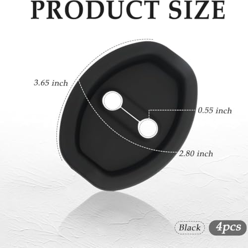 Car Door Lock Protector & Shock Absorber Pads - 4 Pcs