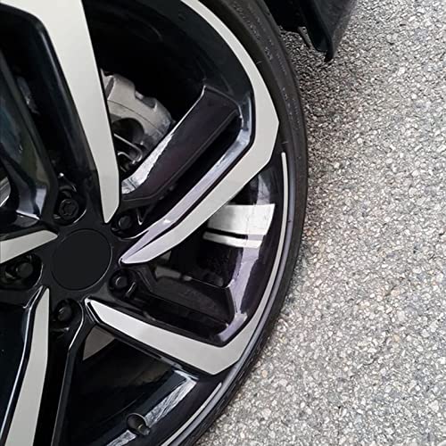 (6 Pcs) Fits 18''- 21'' Wheel Decals Hash Stripe Stickers Wheels, Reflective Car Wheel Rim Decal Stripes Decoration Accessories image 3