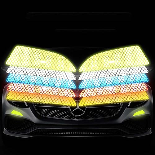 (4 Pcs) Car Front/Back Bumper Stickers Reflectors Protective Stickers Reflective Strip Warning Signs Car Styling Exterior Accessories image 7