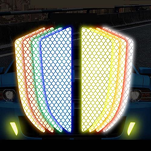 (4 Pcs) Car Front/Back Bumper Stickers Reflectors Protective Stickers Reflective Strip Warning Signs Car Styling Exterior Accessories Decoration image 6