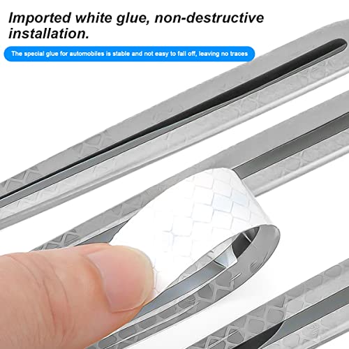 4PCS Car Door Handle Protector Reflective Stickers, 3D Car Door Handle Cup Scratches Protective Films, Night Visibility Safety Warning Decal image 18