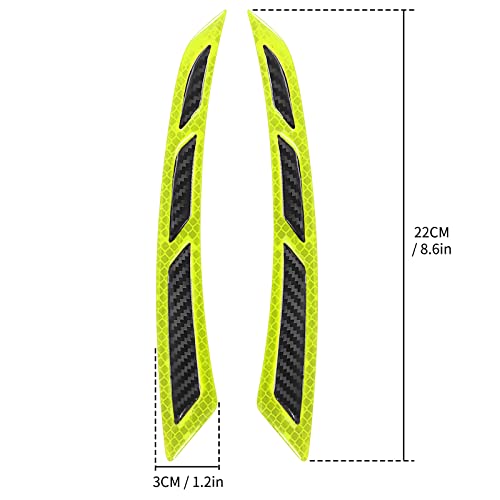 Car Blade Wheel Eyebrow Reflective Sticker Safety Warning Anti-Collision Strip Protection Sticker image 15