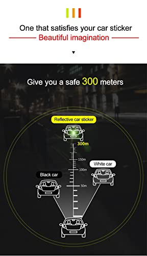 Car Solid Color Round Car Reflective Strip Warning Sticker for Bus Backpack Bicycle Baby Car Waterproof Safety Door Stickers image 4