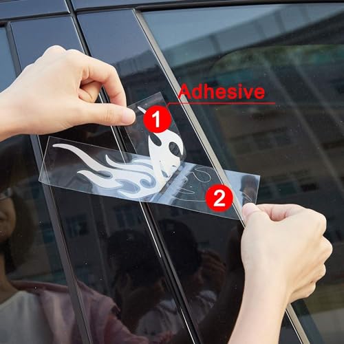 Flame Reflective Sticker for Car Flame Racing Sports Stripe Decal Vinyl Waterproof Decal Decoration for Car Body Vehicles 4 Pcs image 16