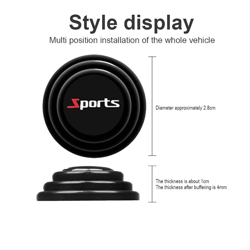 (8 pcs) Universal Car Door Shock Absorber Car Door Protection Sticker,Buffer Bumper Cushion Car Door Shock Absorbing Gaskets image 2