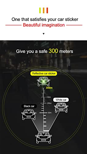 Car Reflective Strip Anti-Collision Warning Sticker Safety Mark Scratch-Proof Tape for Bus Motorcycle Reflective Door Sticker Compatible with Aadi Q3 image 5