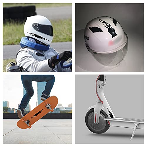 Flame Reflective Sticker for Car Vinyl Racing Sports Flame Stripe Decal for Off-Road Vehicles Motorcycles Bike DIY Decoration 4 Pcs image 9