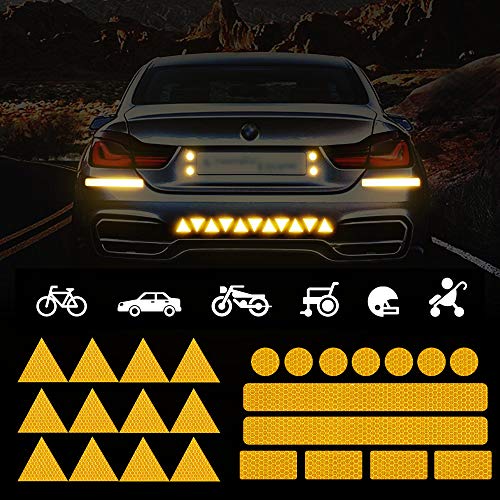 Strong Reflective Stickers High-Intensity Night Visibility Decals Safety Warning Diamond Grade Waterproof Self Adhesive