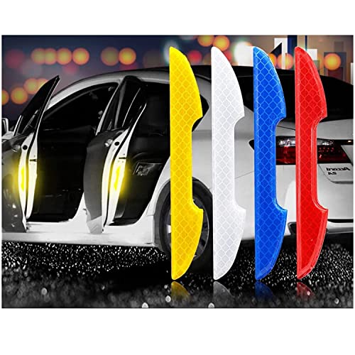 Car Reflective Strip Anti-Collision Warning Sticker Safety Mark Scratch-Proof Tape for Bus Motorcycle Reflective Door Sticker Compatible with Aadi Q3