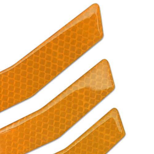 3 Pcs Front and Back Bumper Protector Strip Scratch Blocking Trace Reflective Sticker image 7