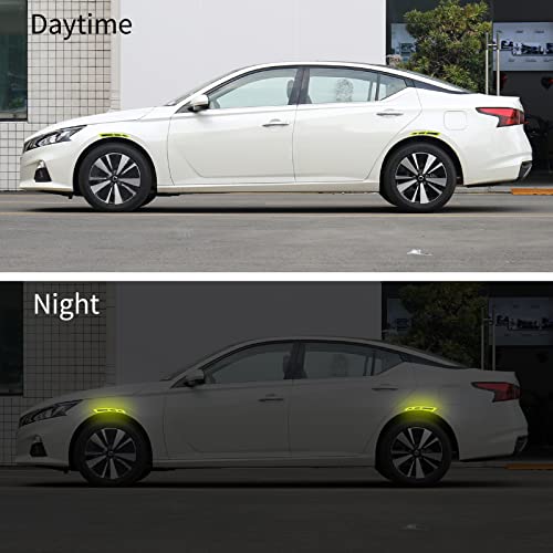 Car Blade Wheel Eyebrow Reflective Sticker Safety Warning Anti-Collision Strip Protection Sticker image 19
