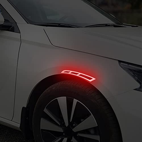 Car Blade Wheel Eyebrow Reflective Sticker Safety Warning Anti-Collision Strip Protection Sticker image 5