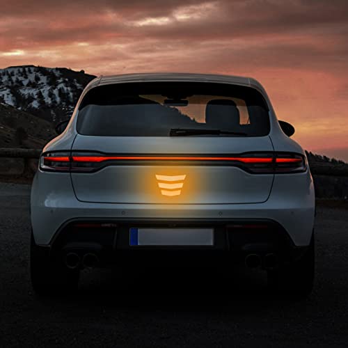 3 Pcs Front and Back Bumper Protector Strip Scratch Blocking Trace Reflective Sticker image 6
