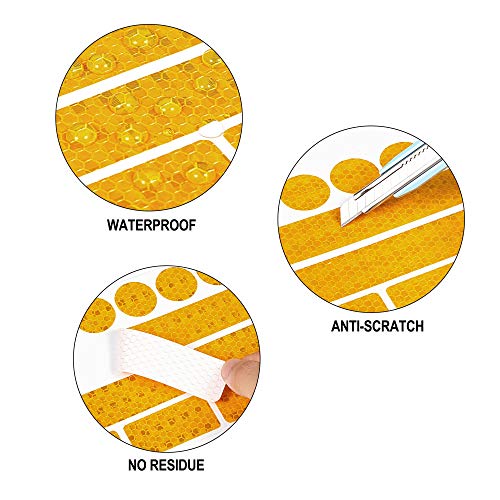 Strong Reflective Stickers High-Intensity Night Visibility Decals Safety Warning Diamond Grade Waterproof Self Adhesive image 3