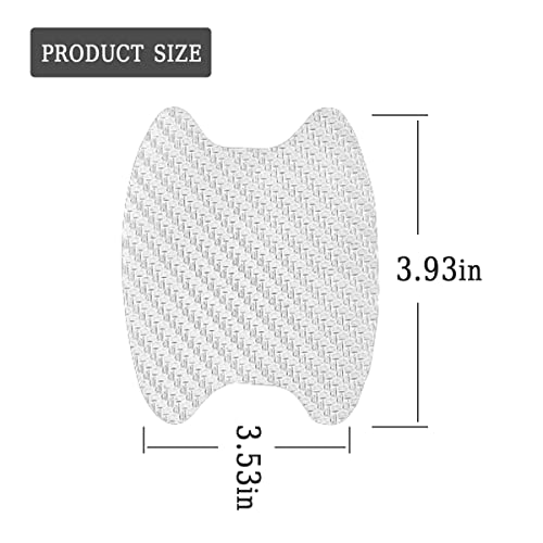 4PCS Car Door Handle Cup Stickers, Carbon Fiber Scratch Auto Door Protective Film, Non-Marking Car Door Bowl Protector,Handle Paint Cover Guard image 14