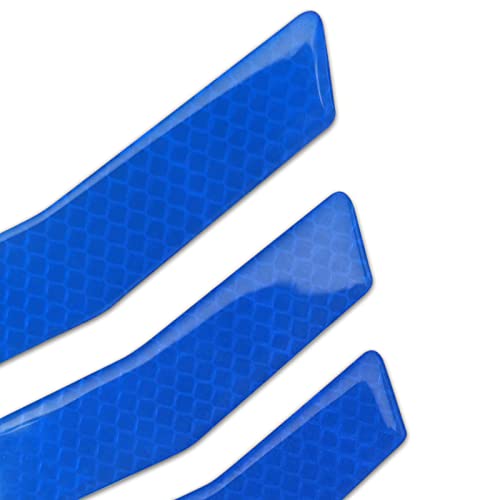 3 Pcs Front and Back Bumper Protector Strip Scratch Blocking Trace Reflective Sticker image 12