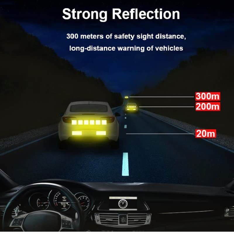10Pcs Car Truck Bumper Safety Reflective Warning Strip Night Driving Riding Safety Stickers Motorcycle Bicycles Safety Sticker image 6