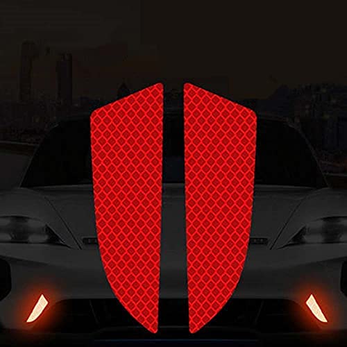 (4 Pcs) Car Front/Back Bumper Stickers Reflectors Protective Stickers Reflective Strip Warning Signs Car Styling Exterior Accessories image 10
