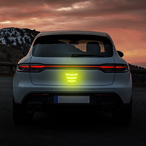 3 Pcs Front and Back Bumper Protector Strip Scratch Blocking Trace Reflective Sticker image 18