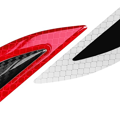 2PCS Carbon Fiber Car Fender Stickers Decal Protection Car Side Sticker image 4