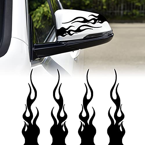 Flame Reflective Sticker for Car Vinyl Racing Sports Flame Stripe Decal for Off-Road Vehicles Motorcycles Bike DIY Decoration 4 Pcs image 5