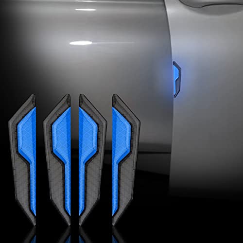 4PCS Carbon Fiber Car Door Stickers Decal Protection Car Side Sticker image 8