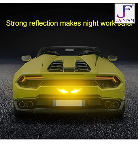 Safety Warning Reflective Car Sticker Angel Wings Reflective Warning Sign Funny Bike Decal Sticker Motorbike Reflective Sticker image 3