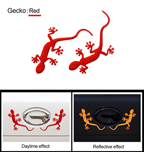 Reflective Car Sticker Safety Warning Mark Reflective Tape Auto Exterior Accessories Gecko Reflective Strip Light Reflector image 7