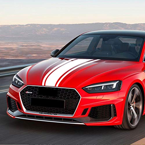 49"x 8.7" Car Hood Stripe Sticker Auto Racing Stripes Body Side Decal Hood Stripe Decal Vinyl Stripe Sticker Decoration image 15