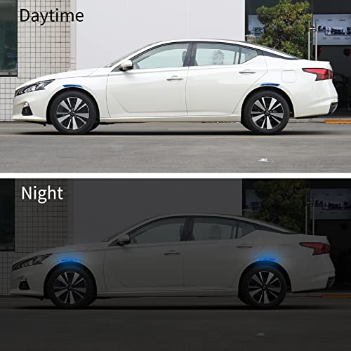 Car Blade Wheel Eyebrow Reflective Sticker Safety Warning Anti-Collision Strip Protection Sticker image 12