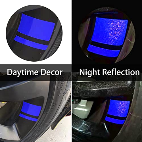 (6 Pcs) Fits 18''- 21'' Wheel Decals Hash Stripe Stickers Wheels, Reflective Car Wheel Rim Decal Stripes Decoration Accessories image 17