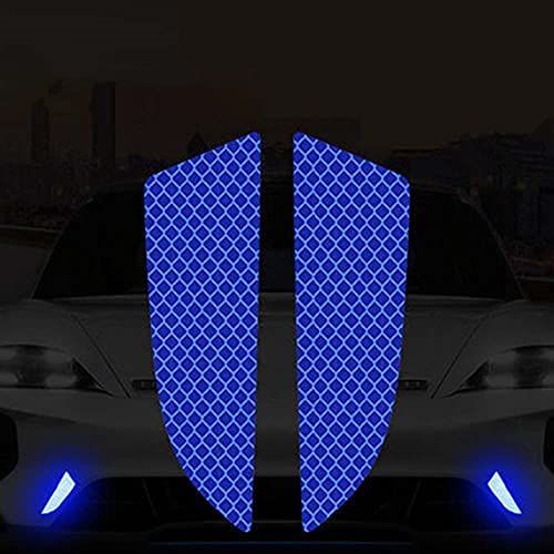(4 Pcs) Car Front/Back Bumper Stickers Reflectors Protective Stickers Reflective Strip Warning Signs Car Styling Exterior Accessories Decoration image 8