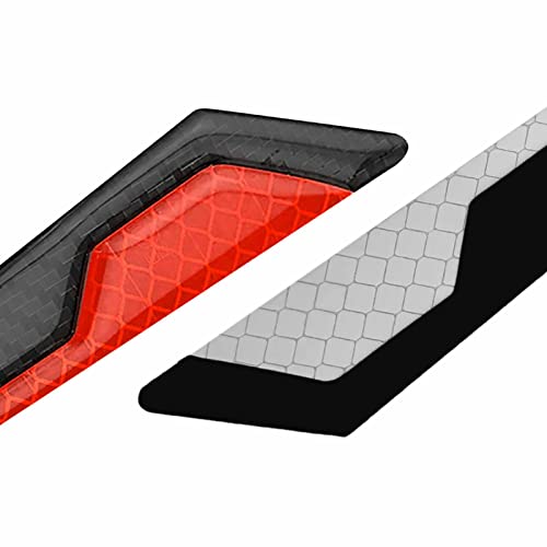 4PCS Carbon Fiber Car Door Stickers Decal Protection Car Side Sticker image 2