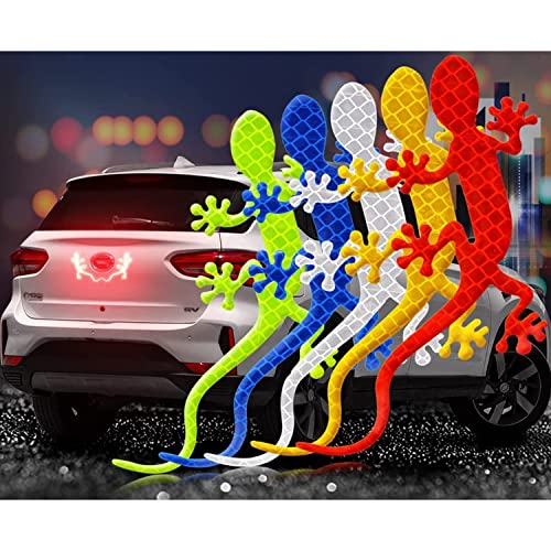 Reflective Car Sticker Safety Warning Mark Reflective Tape Auto Exterior Accessories Gecko Reflective Strip Light Reflector