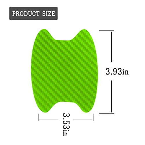 4PCS Car Door Handle Cup Stickers, Carbon Fiber Scratch Auto Door Protective Film, Non-Marking Car Door Bowl Protector,Handle Paint Cover Guard image 8