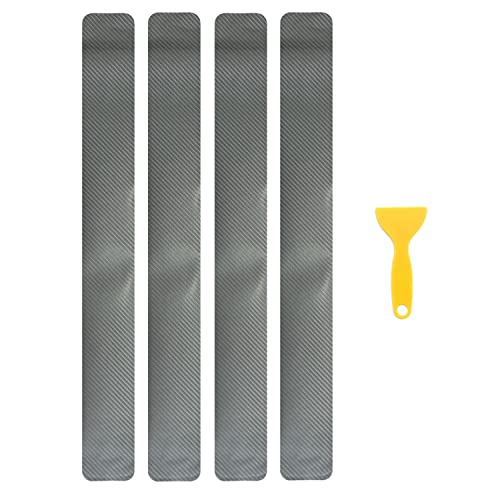 4Pcs 23.6Inch Car Door Sill Protector, Automotive Door Sill Scuff Plate Film Carbon Fiber Vinyl Wrap Stickers, Anti Scratch Entry Guard image 20