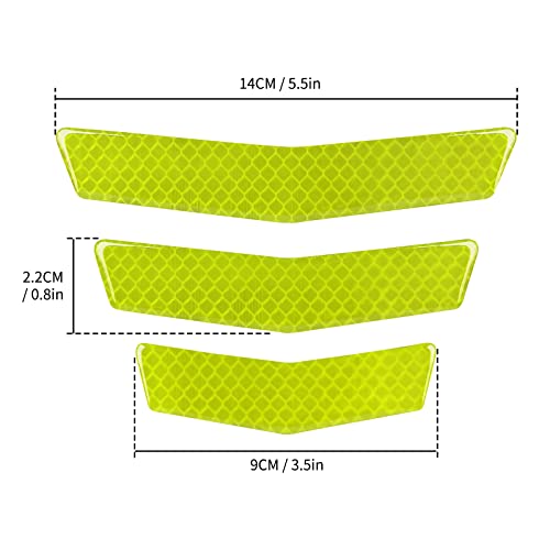 3 Pcs Front and Back Bumper Protector Strip Scratch Blocking Trace Reflective Sticker image 14