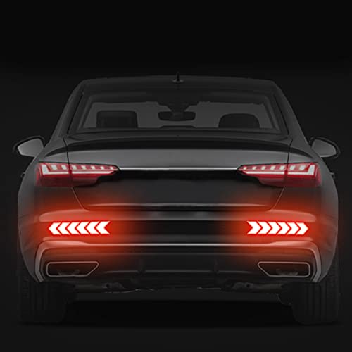 12 pcs Reflective Safety Warning Stripe Stickers Arrow Decals Car Trunk Rear Bumper Guard Body Stickers image 15