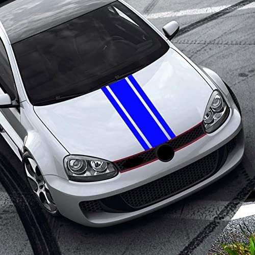 49"x 8.7" Car Hood Stripe Sticker Auto Racing Stripes Body Side Decal Hood Stripe Decal Vinyl Stripe Sticker Decoration image 10