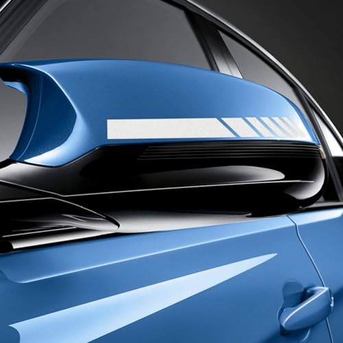 4Pcs Car Rear View Mirror Stickers Decor,DIY Car Body Side Decal Stripe Decals,Laminated Stickers,Waterproof Reflective Car Side Stickers image 2