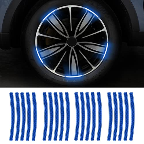 Night Reflective Car Wheel Safety Warning Stripe Decals Stickers Car Motorcycle Bike Wheel Stickers image 7
