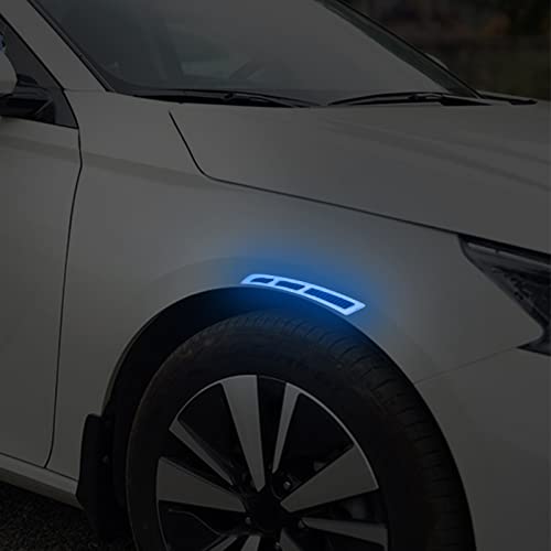 Car Blade Wheel Eyebrow Reflective Sticker Safety Warning Anti-Collision Strip Protection Sticker image 10