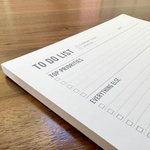To Do List Notepad - Daily Task Planner, Checklist, and Organizer - Planner pad for work and school productivity - Single Side - 5.75 x 9” - 50 Tear Off Sheets image 4