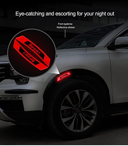 Sport - Car Reflective Sticker, Warning Wheel, Eyebrow Edge, Warning Light Reflector, Protective Sticker, Car Styling image 4